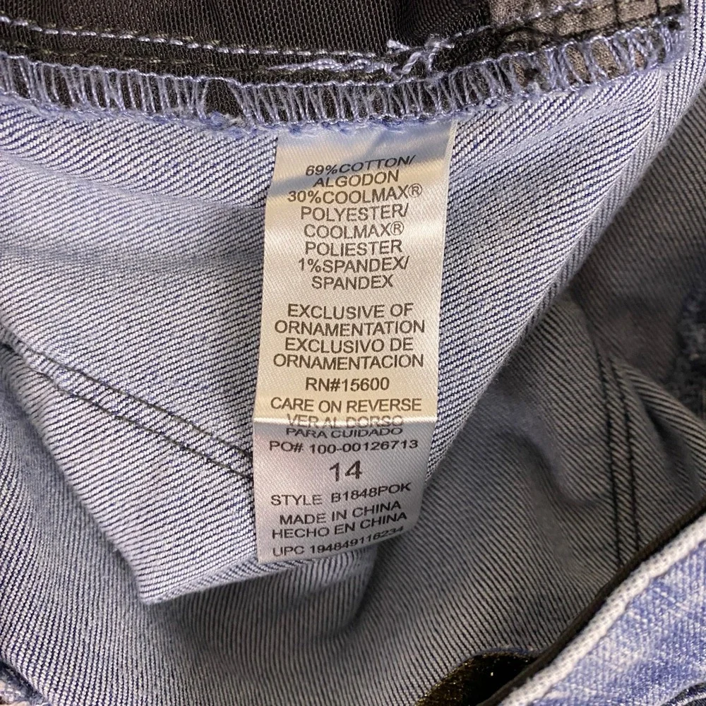 Democracy Ab'solution Jeans Womens Size 14 Blue Straight Leg Medium Wash Stretch